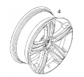 1002576 Janta aliaj 7.5x18 Opel Astra H 5 spite GM
